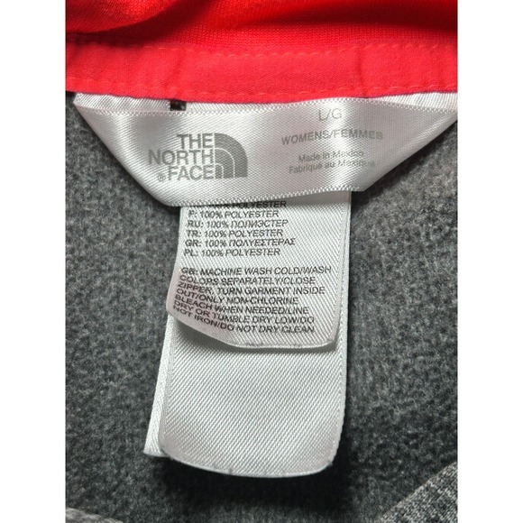 The North‎ Face Fave Pullover Logo Hoodie Women's Large Gray Pink - Picture 5 of 8